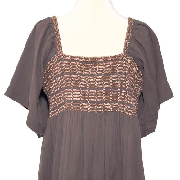 Free People SZ L Easy To Love Bubble Mini Dress - Picture 4 of 12